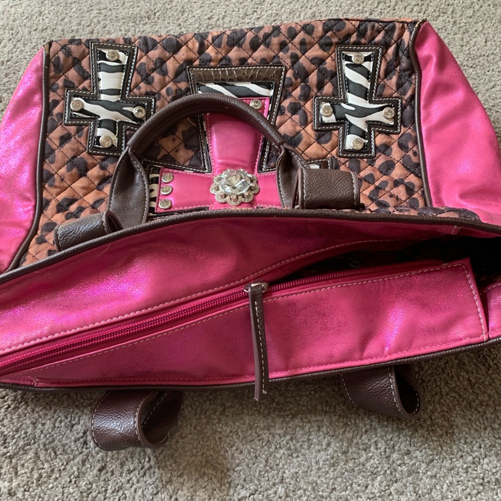 Colorful multi pattern tote bag - Picture 5 of 5